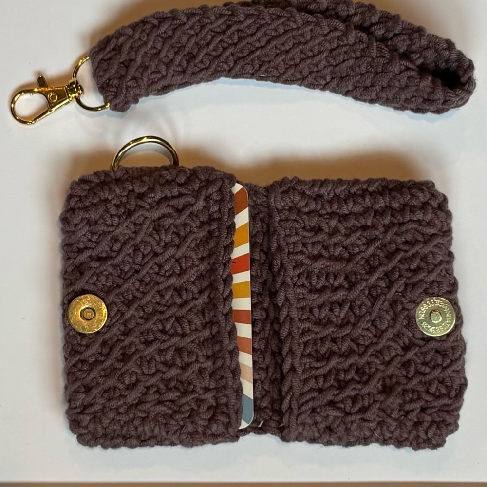 Crochet Card Wallet and Wristlet Set